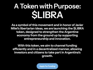 The Website description of the $LIBRA token