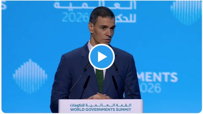 Pedro Sanchez World Covernment's Summit