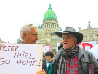 Peter Thiel Go Home 2026 Buenos Aires